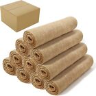 10 Pack Burlap Table Runners Bulk 12 x 108 inches Long Table Decoration Wedding