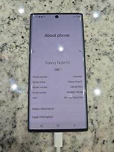 Samsung Galaxy Note10 SM-N970U - 256GB - Aura Glow (Unlocked) (Single SIM)