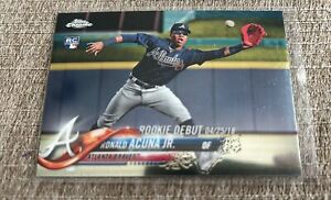 New Listing2018 Topps Chrome Update Ronald Acuna Jr Atlanta Braves Rookie Debut RC