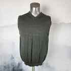 Vintage J. Ashford Italy mExtra Fine Merino Wool Hunter Green Vest | Men's M