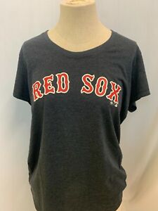 Boston Red Sox Women's T-Shirt Size L, XL, '47 Brand Short Sleeve Black