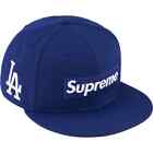 SUPREME MLB TEAMS LOS ANGELES BOX LOGO NEW ERA CAP DARK ROYAL BLUE SS24 HAT