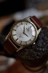 1960s Omega Constellation Piepan Watch 14k Gold & Steel 34mm