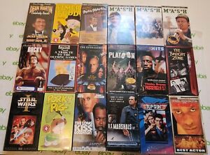 Lot Of 18 Various VHS Movie Tapes