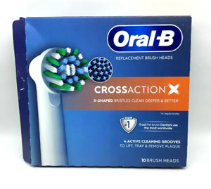 Oral-B CrossAction Electric Toothbrush Replacement Brush Heads, 10 Count