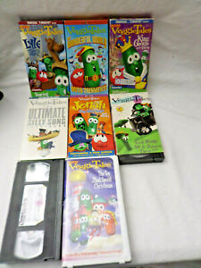 VeggieTales Lyrick Studios VHS Lot of 8 (1998 VHS Tapes) Lyle The Kindly Viking