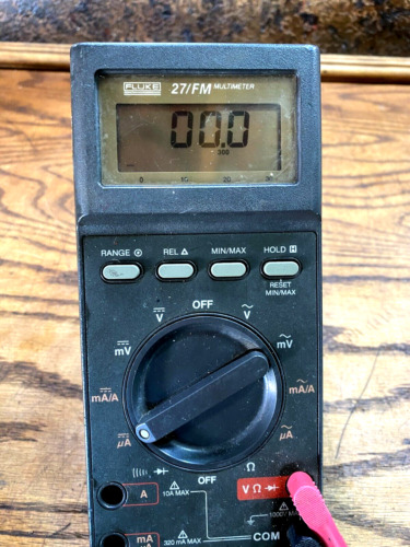 Fluke 27/FM Multimeter w Probe / Leads  ~ Works 27 / FM Multi - Meter