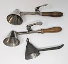 Antique And Vintage Cone Shaped Ice Cream Scoops Lot Of 3