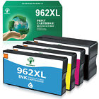 4PCS 962-XL Printer Ink for HP OfficeJet Pro 9010 9015 9016 9018 9020 9025 9027