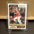 2023 Topps Heritage Gunnar Henderson Rookie Card #64 Baltimore Orioles RC