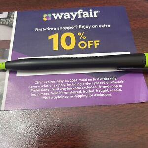 Wayfair Coupon Promo Code 10% Off 1st Order FAST SHIP!! EXP 5/14/24