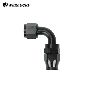 AN6 6AN 90 Degree PTFE  Swivel Hose End Fitting Adapter Black QUALITY!