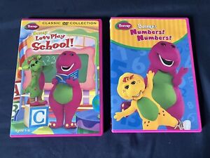 Barney DVD Lot: Let’s Play School & Numbers! Numbers! (2009) Kids Movie Children