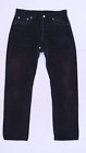 C4885 VTG Levi's 517 02 Black Button Fly Denim Jeans Size 34/32
