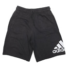 ADIDAS Mens Casual Shorts Black Relaxed S W26