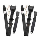 2x Retractable 3 Point Safety Seat Belt Straps Car Vehicle Adjustable Belt Kit (For: More than one vehicle)