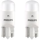 2x Philips 194 LED 6000k Bright White T10 Light bulbs 5050 W5W 2825 158 192 168