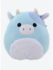 Squishmallow 8” Clayton Blue Cow Fuzzy Belly Boxlunch Exclusive NEW
