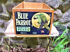 ORIGINAL BLUE PARROT WOOD FRUIT SHIPPING CRATE  FROM EARL FRUIT CO,  CALIFORNIA