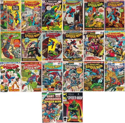 Spider-Man ( 1970 ) ( 20 Assorted Comics ) ⋆ 🔥 Includes Series Key 1st's ! 🔥 ⋆