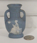 New ListingVtg Blue Wedgewood Jasperware Miniature Vase 3” Tall Japan