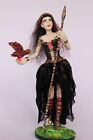 OOAK doll Sorceress Arda, fairy, polymer clay sculpture, by Diana Genova