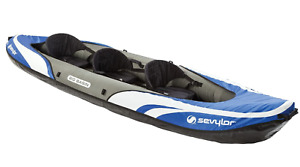 NEW Sevylor Big Basin 3-Person Inflatable Kayak Adjustable Seats & Carry Handle