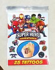 Fun Superhero Temporary Tattoos 25 Count Party Favor Gift Present Kids Spiderman