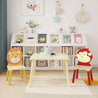 Kids Table and 2 Chairs Set 3 Pieces Toddler Table and Chair Set Wooden