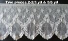LACE Vintage Beautiful 7in wide two pieces, lots of uses, crafting, sachets, +++