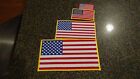 Embroidered American flag patches Choose small medium large USA IRON on