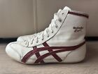 RARE Onitsuka Tiger 81 Wrestling Shoes Size 9,5 White/Red Leather 2003 HY303