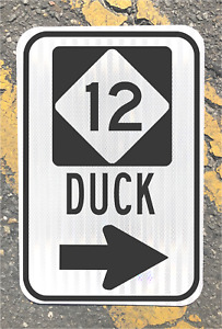 DUCK OBX North Carolina Highway 12 road sign 12