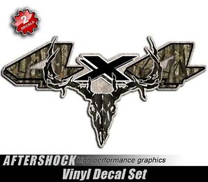 4x4 Deer Skull Truck Decal Sticker for Dodge Dakota Hoyt Mathews PSE Bear Elite