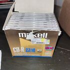 9x Maxell CD-R Audio 74 minute Music Blank Recordable Discs 9 Pack New Sealed
