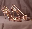 Women's Wild Rose Heels Size 9 Gold Pre-Owned Excellent condition