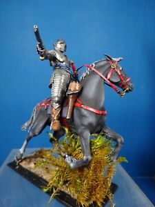 Saint Petersburg Russia 54MM Knight mounted with pistols 1550 metal rare pre oop