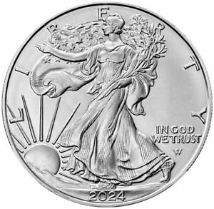 2024 American Silver Eagle $1 Coin 1 oz .999 Fine Silver BU