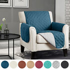 1 Seater Chair Sofa Cover Quilted Recliner Couch Kid Pet Protector Mat Anti-slip