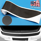 Universal 4D Carbon Fiber Car Rear Bumper Trunk Tail Lip Protect Decal Sticker Q (For: More than one vehicle)