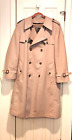 VINTAGE CHRISTIAN DIOR Beige Trench Coat Removable Wool Lining MEN’S SIZE 42R