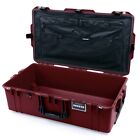 Oxblood & Black Pelican 1615 Air case with combo lid pouch.