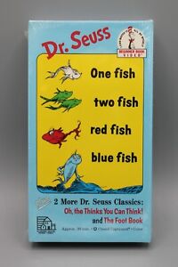 Dr. Suess One Fish Two Fish Red Fish Blue Fish (Random House, 1989) VHS tape
