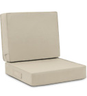 Favoyard Deep Seat Patio Cushion Set 24 x 24 Inch Waterproof Outdoor Chair Beige