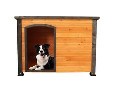 Dog House Outdoor&Indoor Heated Wooden Dog Kennel with Raised Feet Weatherproof
