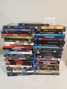 Lot Of 50 Blu Ray Films - All With Slipcovers - Action / Disney / Sci Fi / Etc..
