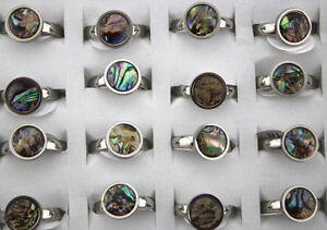 Newest Bulk Lots 30pcs Stainless steel Shell Wonderful Charm Lady's Rings 