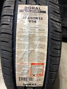 2 New 205 60 15 Doral SDL Sport Tires (Fits: 205/60R15)