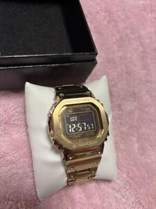 CASIO G-SHOCK GMW-B5000GD-9JF Full metal Solar rechargeable Bluetooth Gold used
