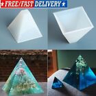 1-3X Pyramid Silicone Mold Resin Jewelry Making Mould Epoxy Pendant Craft Tool